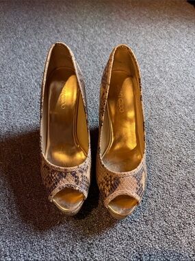 Jimmy Choo snakeskin wedges